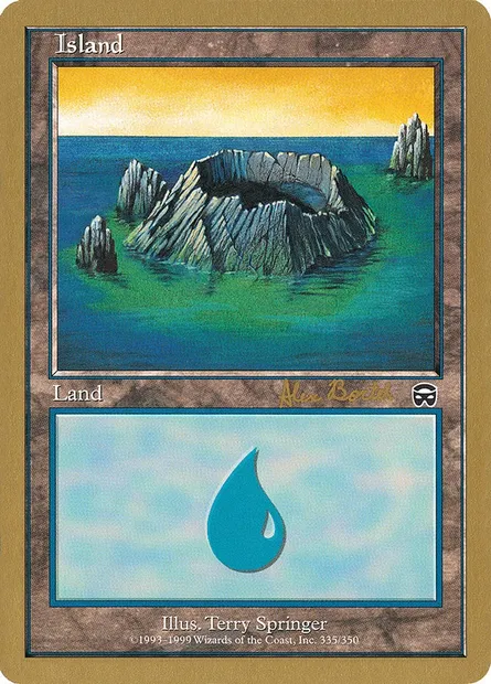 Île, carte Magic WC01 ab335 — extension World Championship Decks 2001