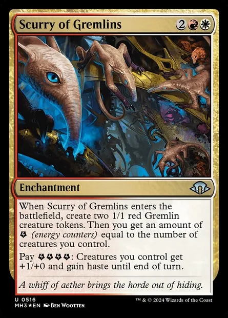 Débandade de gremlins, carte Magic MH3 516 — extension Modern Horizons 3