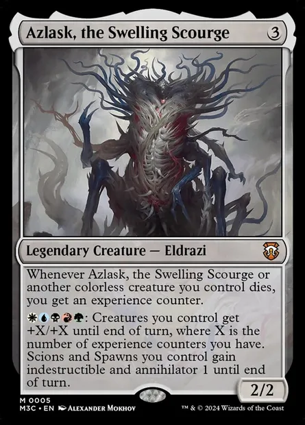 Azlask, the Swelling Scourge, Magic card M3C 5 — Modern Horizons 3 Commander set