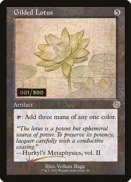 Gilded Lotus, Magic card BRR 80z — The Brothers' War Retro Artifacts set
