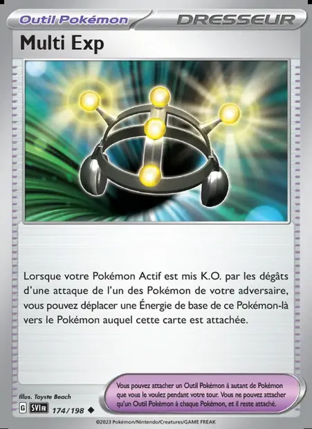 Multi Exp, carte Pokémon SVI 174 — extension Écarlate et Violet