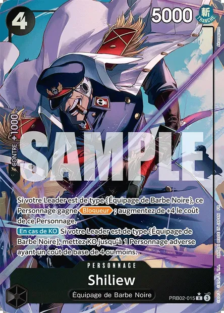 Shiliew, carte One Piece PRB02-015 — extension ONE PIECE CARD THE BEST VOL.2