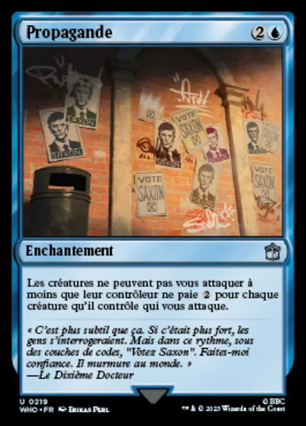 Propagande, carte Magic WHO 219 — extension Doctor Who