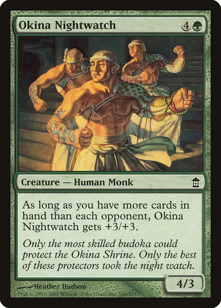 Okina Nightwatch, Magic card SOK 140 — Saviors of Kamigawa set