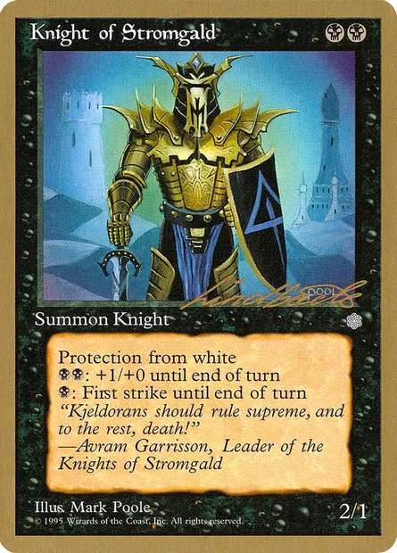 Knight of Stromgald, Magic card PTC ll138 — Pro Tour Collector Set set