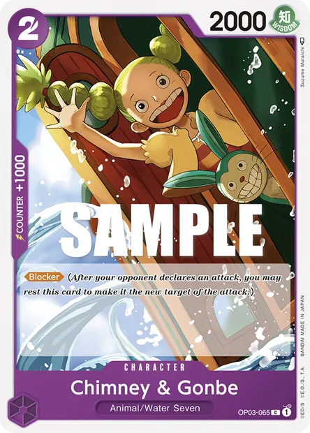 Chimney & Gonbe, carte One Piece OP03-065 — extension PILLARS OF STRENGTH