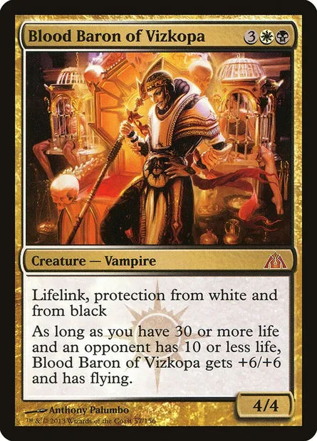 Blood Baron of Vizkopa, Magic card DGM 57 — Dragon's Maze set