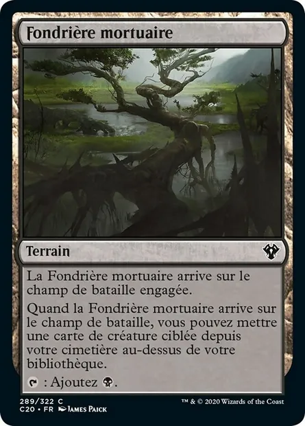 Fondrière mortuaire, carte Magic C20 289 — extension Commander 2020