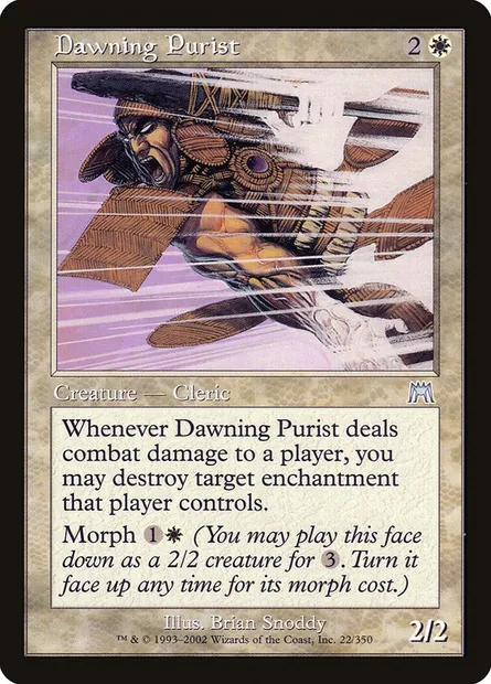 Dawning Purist, Magic card ONS 22 — Onslaught set