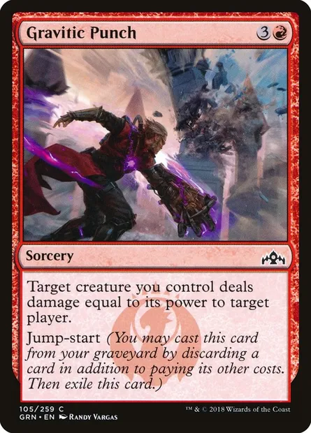 Gravitic Punch, Magic card GRN 105 — Guilds of Ravnica set