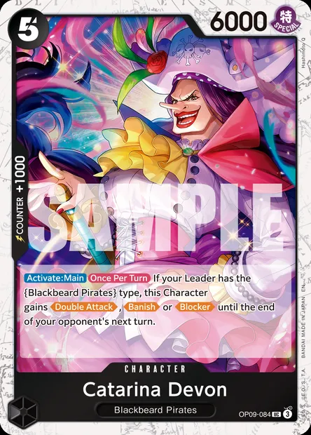 Catarina Devon, One Piece card OP09-084 — EMPERORS IN THE NEW WORLD set