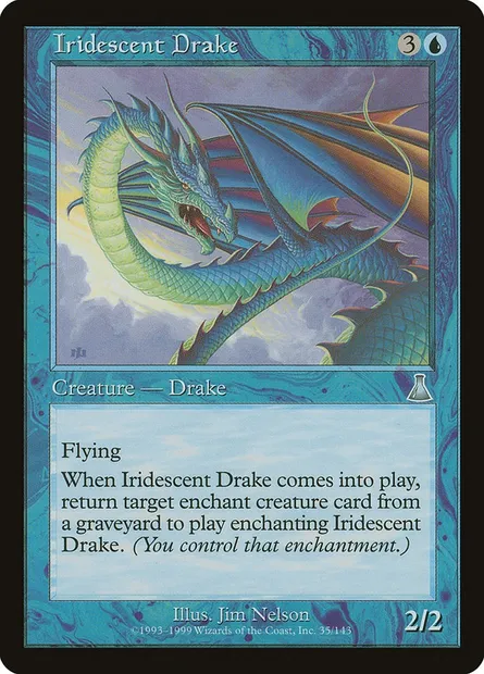 Iridescent Drake, Magic card UDS 35 — Urza's Destiny set