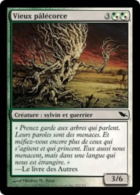 Vieux pâlécorce, carte Magic SHM 232 — extension Sombrelande