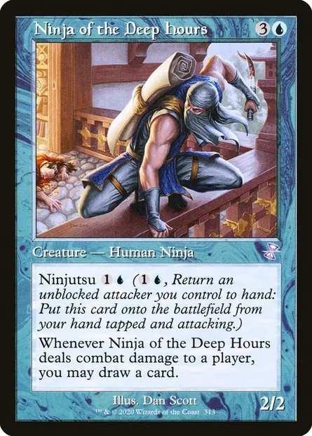 Ninja of the Deep Hours, Magic card TSR 313 — Time Spiral Remastered set