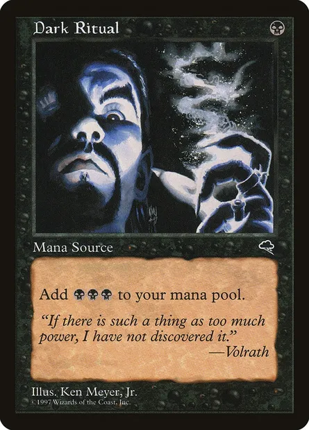 Messe noire, carte Magic TMP 118 — extension Tempête