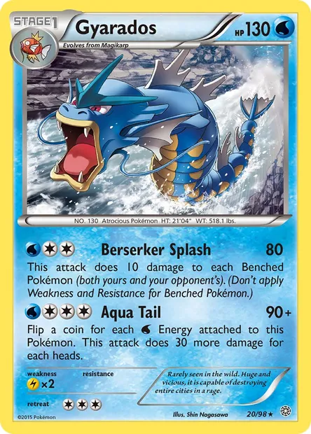 Gyarados, Pokémon card AOR 20 — Ancient Origins set