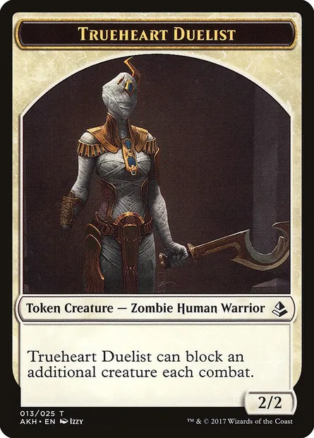 Trueheart Duelist, Magic card TAKH 13 — Amonkhet Tokens set
