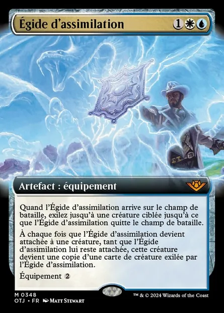 Égide d'assimilation, carte Magic OTJ 348 — extension Outlaws of Thunder Junction