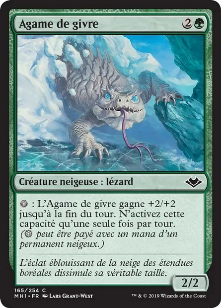 Agame de givre, carte Magic MH1 165 — extension Horizons du Modern