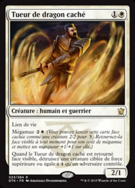 Tueur de dragon caché, carte Magic DTK 23 — extension Les Dragons de Tarkir