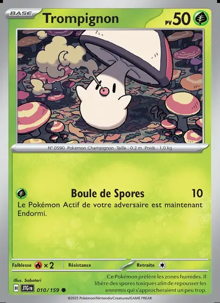 Trompignon, carte Pokémon JTG 010 — extension Aventures Ensemble