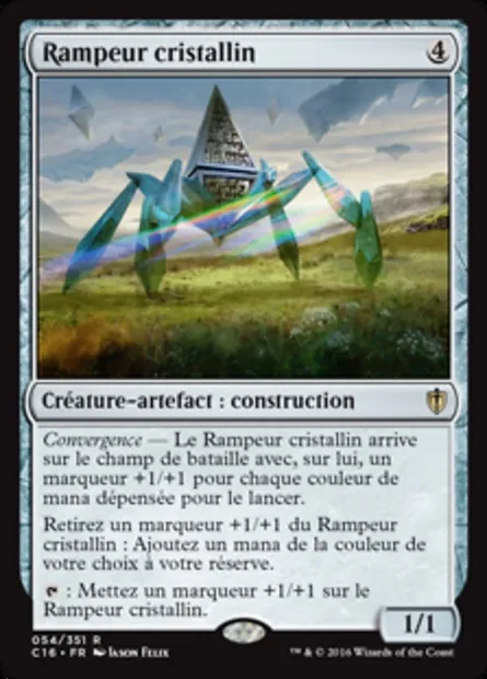 Rampeur cristallin, carte Magic C16 54 — extension Commander 2016