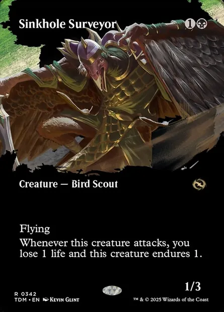 Sinkhole Surveyor, Magic card TDM 342 — Tarkir: Dragonstorm set