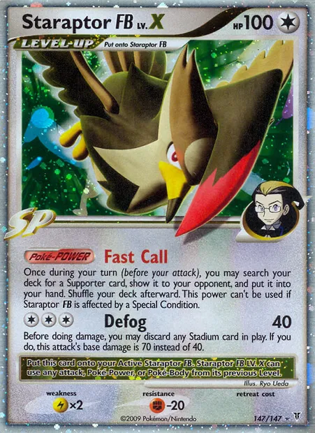 Staraptor FB LV.X, Pokémon card SV 147 — Supreme Victors set