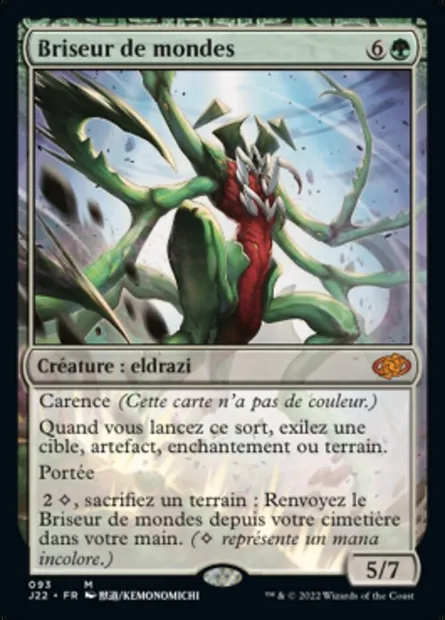 Briseur de mondes, carte Magic J22 93 — extension Jumpstart 2022