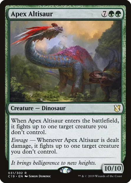 Apex Altisaur, Magic card C19 31 — Commander 2019 set