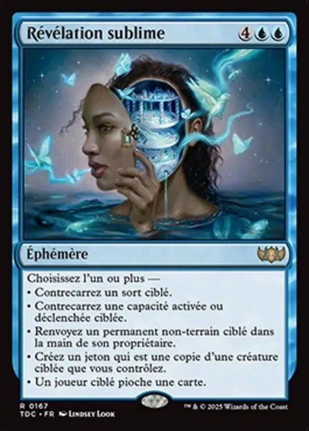 Révélation sublime, carte Magic TDC 167 — extension Tarkir: Dragonstorm Commander