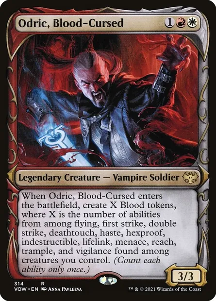 Odric, Blood-Cursed, Magic card VOW 314 — Innistrad: Crimson Vow set