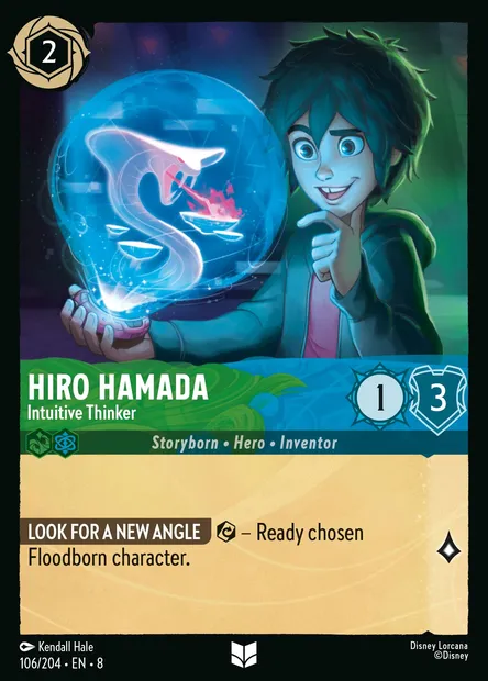 Hiro Hamada - Intuitive Thinker, Disney Lorcana card CH8-106 — The Reign of Jafar set