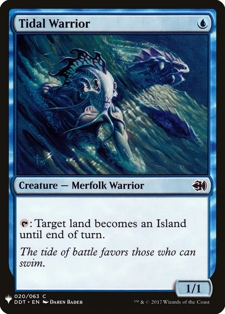 Guerrier de la marée, carte Magic PLST DDT-20 — extension The List