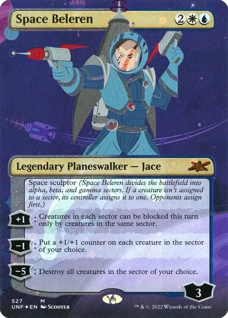 Space Beleren, carte Magic UNF 527 — extension Unfinity
