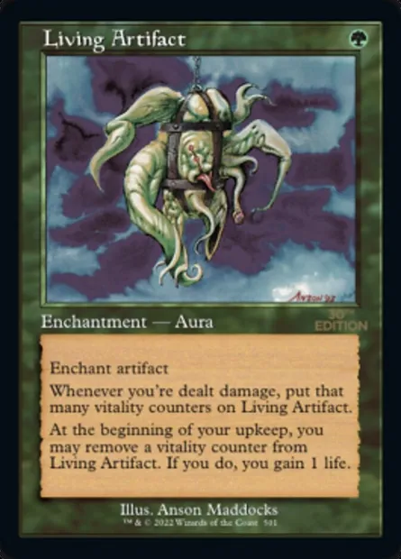Living Artifact, Magic card 30A 501 — 30th Anniversary Edition set