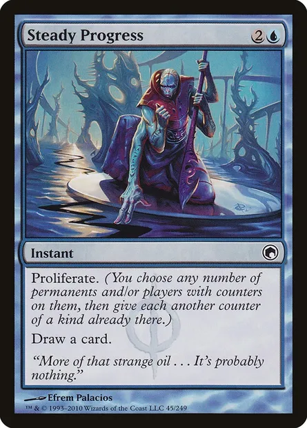 Steady Progress, Magic card SOM 45 — Scars of Mirrodin set