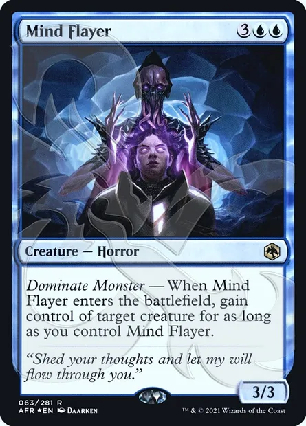 Flagelleur mental, carte Magic PAFR 63a — extension Adventures in the Forgotten Realms Promos