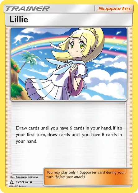 Lillie, Pokémon card UPR 125 — Ultra Prism set