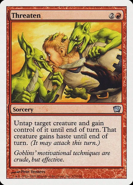 Menace, carte Magic 9ED 223 — extension Neuvième Edition