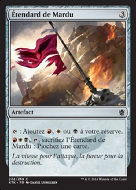 Étendard de Mardu, carte Magic KTK 224 — extension Les Khans de Tarkir