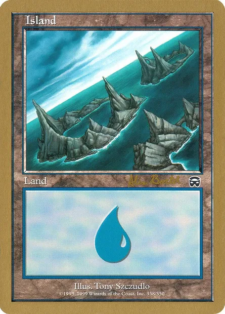 Île, carte Magic WC01 ab338a — extension World Championship Decks 2001