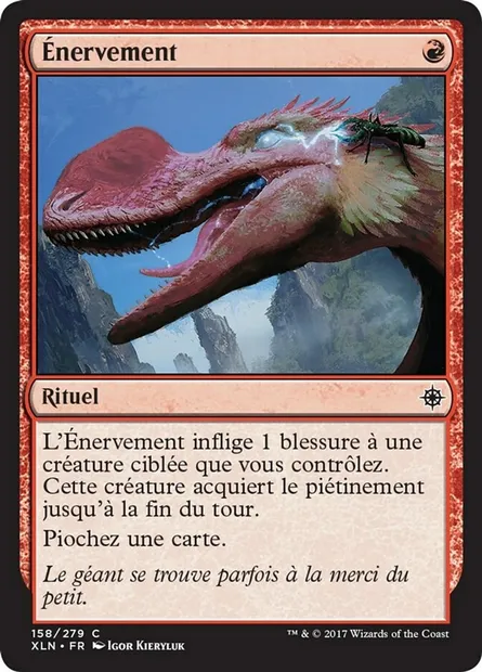 Énervement, carte Magic XLN 158 — extension Ixalan