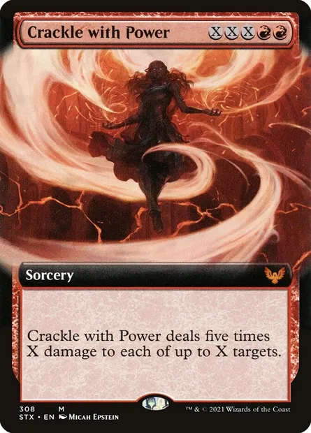 Crackle with Power, Magic card STX 308 — Strixhaven: School of Mages set