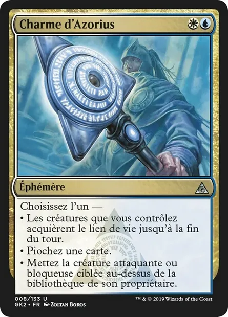 Charme d'Azorius, carte Magic GK2 8 — extension RNA Guild Kit