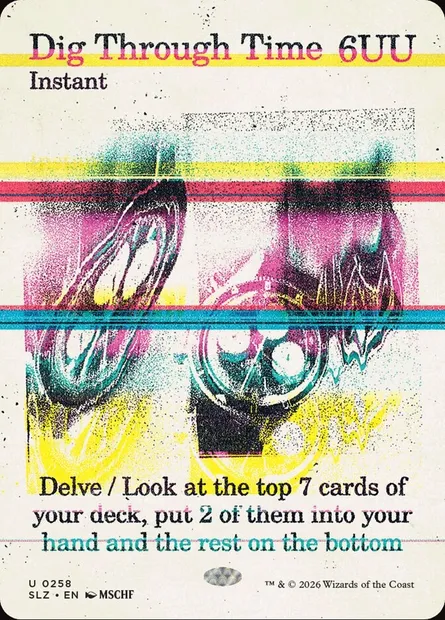 Dig Through Time, Magic card SLZ 258 — The Zeta Set set