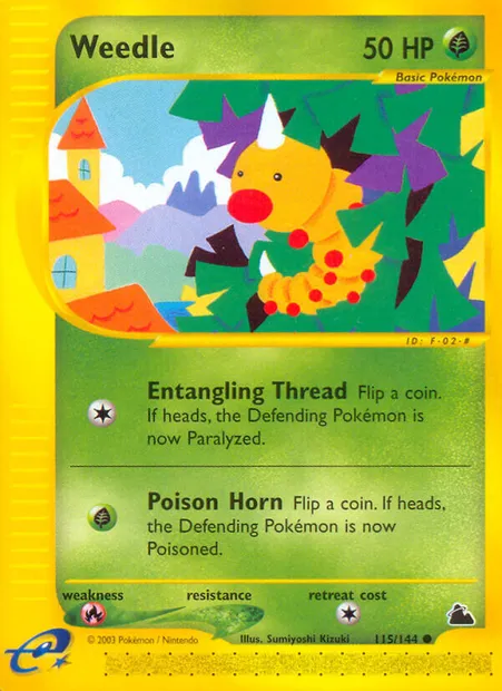 Aspicot, carte Pokémon SK 115 — extension Skyridge