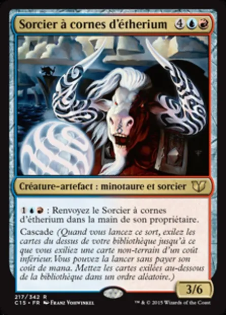 Sorcier à cornes d'étherium, carte Magic C15 217 — extension Commander 2015
