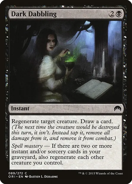 Dark Dabbling, Magic card ORI 89 — Magic Origins set