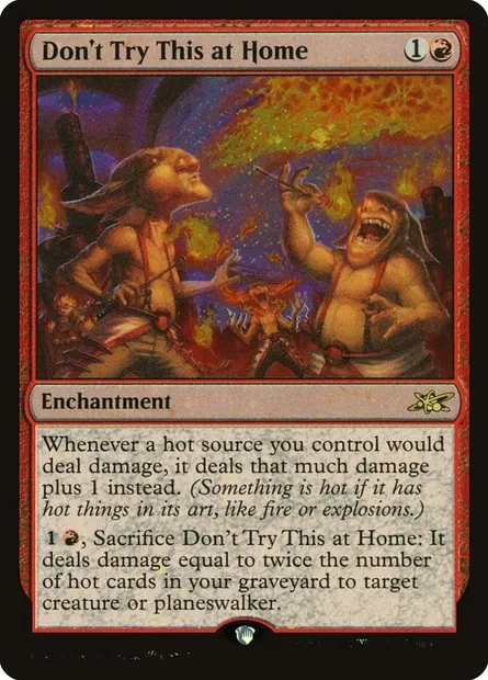 Don't Try This at Home, Magic card UNF 391 — Unfinity set
